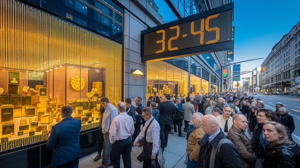 giá vàng đạt đỉnh khách hàng xếp hàng